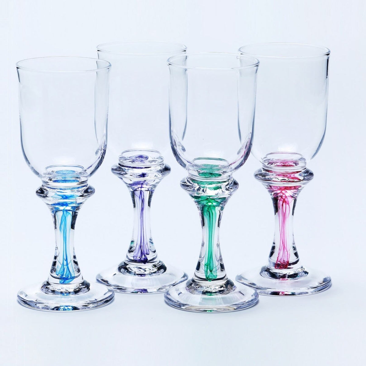 Coloured Stem Wine Glasses Coloured Wine Glass Ireland Jerpoint Glass