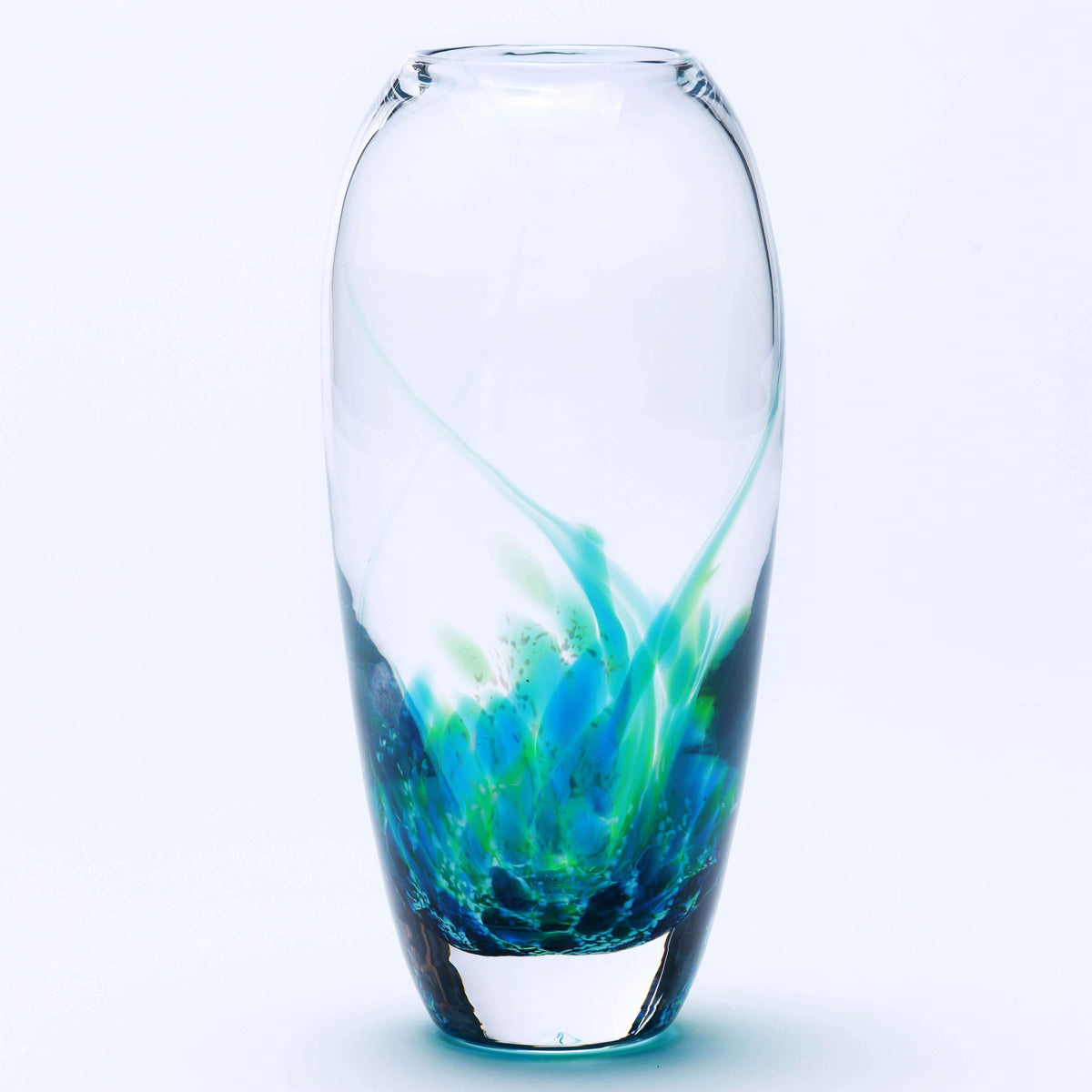 Blown Glass Tulip Vases Seascape Collection Jerpoint Glass
