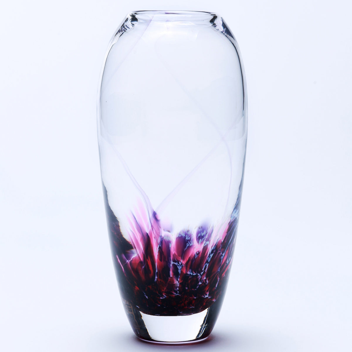 Handmade Glass Tulip Vases Large Glass Vase Jerpoint Jerpoint Glass