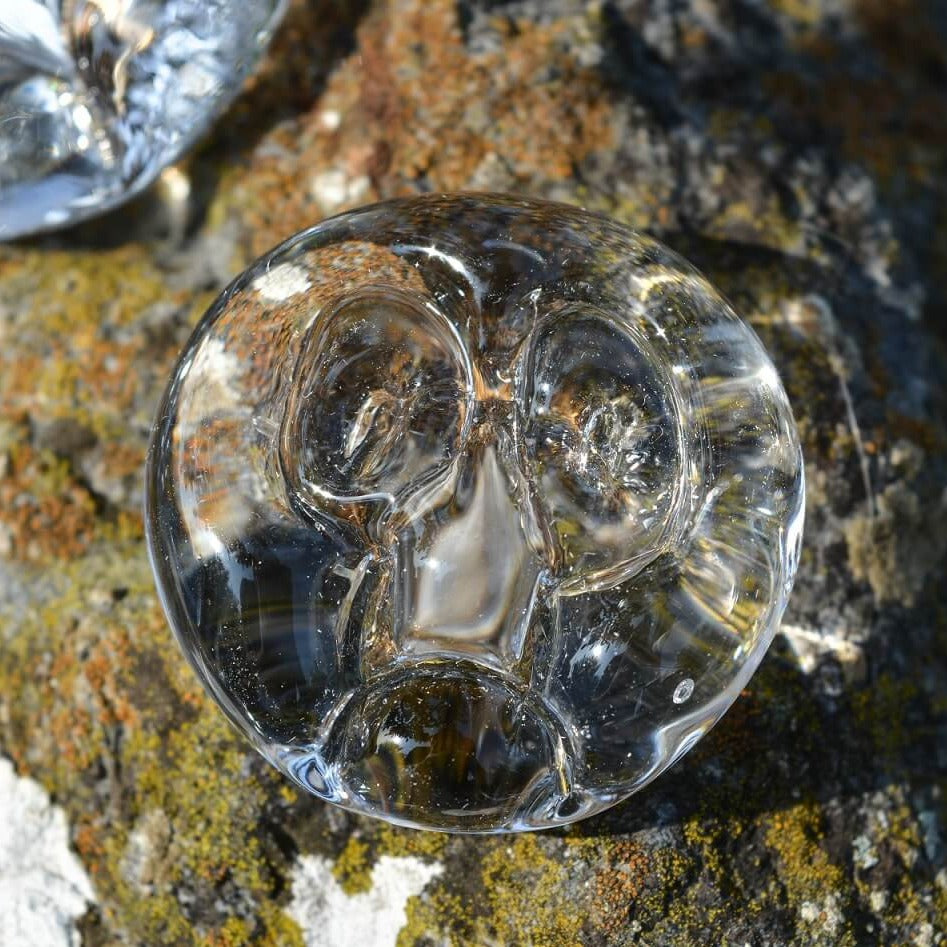 Irish Good Luck Charms | Handmade Worry Stone - Jerpoint | Jerpoint Glass